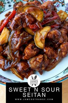 Vegan Asian, Vegetarian Cabbage, Sweet And Sour Sauce, Meat Substitutes, Seitan, Sweet And Sour