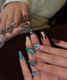 Nails Hippie, Hottest Summer Nails, Euphoria Nails, Hippie Nails, Nails Trends, Cute Nail Art Designs, Pretty Nail Art Designs, Really Cute Nails