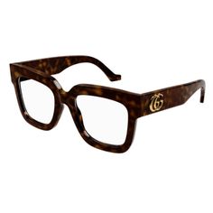 GUCCI - GG1549O-002 - PARIS LUNETIER Glasses Inspiration, Tortoise Shell Glasses, Cosy Outfit, Versace Eyeglasses, Cartier Sunglasses, Gg Logo, Womens Glasses