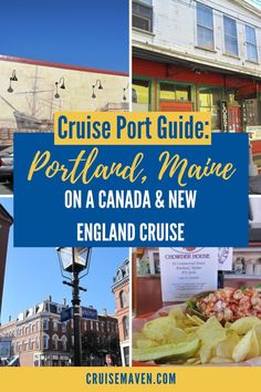 cruise port guide portland maine on a canada and new england cruise with text overlay