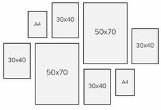 the size and width of each square is shown in this diagram, which shows how to measure