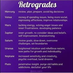 a purple poster with the words retrorads written in white and black on it