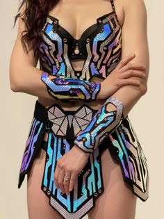 Electra Costume, Cyberpunk Costume, Cyberpunk Cosplay, Rave Outfit, Futuristic Fashion, Festival Looks, Rave Wear, Future Fashion, Fantasy Clothing