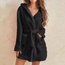 Hooded Robe, Dresses Casual Winter, Winter Vest, Velvet Fashion, Sleepwear Women, Winter Dresses, Cotton Style, Casual Outfit, Night Gown