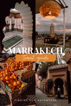 the marrakeh travel guide includes oranges and other things