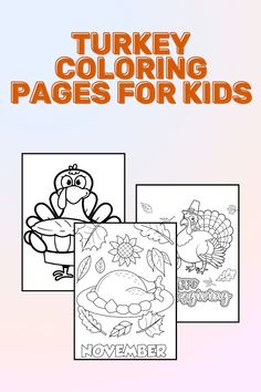 turkey coloring pages for kids that are easy to print and color with the help of an adult