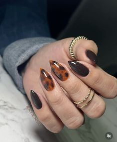 Nagellack Trends, Cheetah Nails, Custom Press On Nails, Leopard Print Nails, Print Nails, Fall Nail Art, Brown Nails