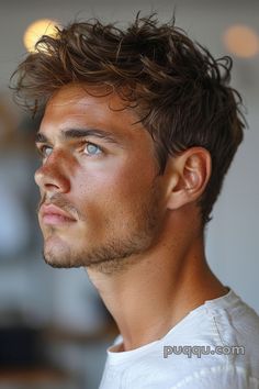 Short Sides Long Top Haircuts for Men: A Stylish Transformation - Puqqu Male Haircuts Curly, Old Hairstyles, Wavy Hair Men