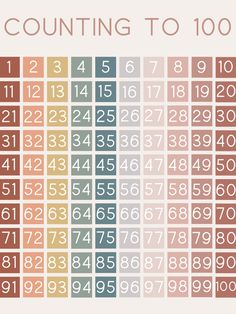 the numbers are arranged in different colors