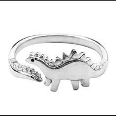 Rrraaawwwrrrr! Super Cute! Dare To Be Different Wearing Your New Dinosaur Ring! Two Styles Currently Available. Bundle & Save! Dinosaur Rings, Long Neck Dinosaur, Dinosaur Ring, Costume Jewelry Rings, Animal Rings, Cute Dinosaur, Silver Band Ring, Animal Jewelry, Styl Vintage