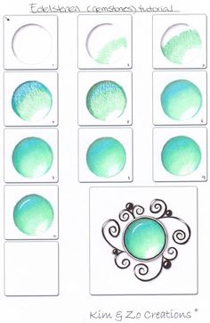 the instructions for how to draw circles with colored pencils and watercolor paints on paper