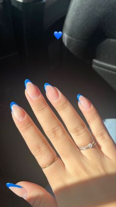 Summery Nails, Girls Nails, Fancy Nails, Chic Nails, Long Acrylic Nails, Stiletto Nails, Perfect Nails, Blue Nails, Almond Nails