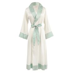 BIRDIE SATIN ROBE - Lenora Satin Robes, Bubble Dress, Nightgowns For Women, Pajama Robe, Womens Robes, Satin Material, Shawl Collar, Wrap Style, Nightwear