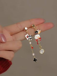 Multicolor  Collar  Zinc Alloy   Embellished   Women's Fashion Jewelry Chinese Earrings, Oil Drip, Anime Jewelry, Jewelry Accessories Ideas, Magical Jewelry, Funky Jewelry, Fancy Jewelry, Watches Women Fashion, Alam Semula Jadi