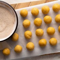 the doughnuts are ready to go into the oven