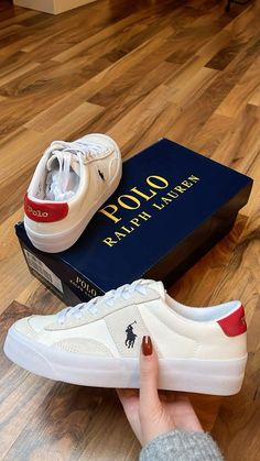 Old Money Sneakers Woman, Old Money Sneakers, Old Money Shoes, Polo Sneakers, Polo Ralph Lauren Sneakers, Ralph Lauren Sneakers, Polo Shoes, Pretty Sneakers, Trendy Shoes Sneakers