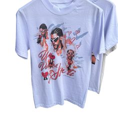 Bad Bunny Tour Dates Tee Bu Game Changer Size Small New Mermaid Squad, Long Tunic Dress, School Tees, Cute Mermaid, Tour Dates, Bad Bunny, Long Tunic, Organic Linens, Red Shirt