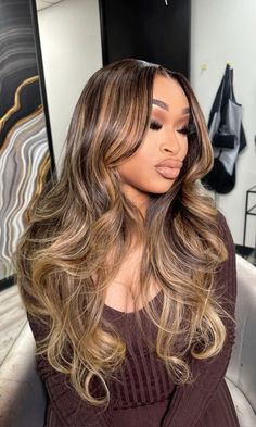 [ follow @ Neehairpro ] pic : kayymichelle123 | cute hairstyles, hair hight lights , blonde highlights #hairstyles #blondehaircolor  black women with blonde hair Black Women With Blonde Hair, Hair Hight, Blonde Highlights Hairstyles, Women With Blonde Hair, Hair Inspo Hairstyles, Brown Skin Blonde Hair, Blonde Highlights Hair, Inspo Hairstyles, Black Hair Curls