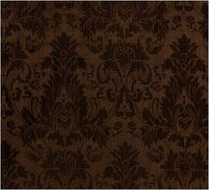 a brown and tan wallpaper with an ornate design on it's side,