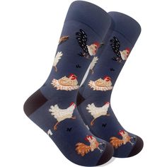 PRICES MAY VARY. ✅ Design - Enjoy the delightful sight of colorful chickens, roosters, and hens on these socks, crafted to catch the eye and add a whimsical touch to any ensemble. Ideal for poultry enthusiasts or fans of farm-themed apparel. ✅ Quality Materials - Constructed with high-quality combed cotton, these rooster and hen socks offer superior comfort and durability. The breathable fabric ensures your feet stay comfortable throughout the day. ✅ Perfect Gift - Looking for a unique gift for Comfort Chicken, Chicken Socks, Chicken Gifts, Sock Drawer, Professional Wear, Quirky Fashion, Chicken Lovers, Farm Decor, Playful Design