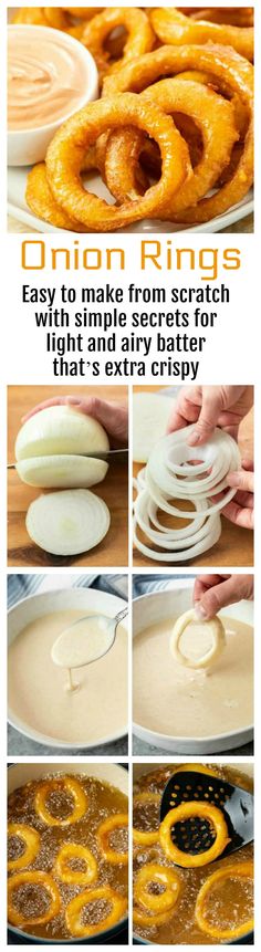 onion rings are being made from scratch when they're ready to cook