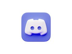 a white game controller button on a blue app icon with two holes in the middle