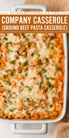 Warm up your evenings with the Best Company Casserole Recipes, featuring our Creamy Ground Beef Pasta Casserole! This cheesy comfort food recipe is perfect for cozy dinner ideas that please the whole family. Pin this recipe and impress your family! Creamy Ground Beef Pasta, Beef Pasta Casserole, Recipes For Company, Cozy Dinner Ideas, Company Casserole, Pasta And Ground Beef, Casserole Ground Beef, Creamy Ground Beef, Casserole Dinners