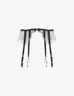 AGENT PROVOCATEUR - Lorna mesh suspender belt | Selfridges.com Sheer Garter Belt, Fitted Black Harness With Suspenders, Black Garter Belt, Agent Provocateur Store, Agent Provocateur Lingerie, Plunge Bra, Lingerie Accessories, Agent Provocateur, Scalloped Hem