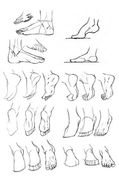 an image of feet and toes in different positions