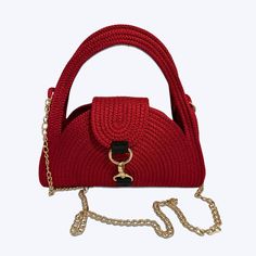 Size:30*30 Color: Red Discover the perfect blend of style and sustainability with our exquisite High-Quality Rope Handbag. Handcrafted from premium cotton rope, this stunning piece showcases a unique woven texture that radiates artisanal charm. Designed for the modern woman on the go, its spacious interior easily accommodates your essentials while keeping you effortlessly chic. Whether you're heading to the beach, brunch, or a day out shopping, this versatile handbag elevates any outfit with its Summer Fashion Bags With Braided Handles, Chic Red Straw Bag With Braided Handles, Trendy Woven Bags As Fashion Accessory, Chic Red Woven Straw Bag, Red Beach Bag With Adjustable Strap For Daily Use, Summer Satchel Bag As Fashion Accessory, Trendy Handmade Red Bag, Red Crochet Travel Bag For Summer, Trendy Handmade Red Bags