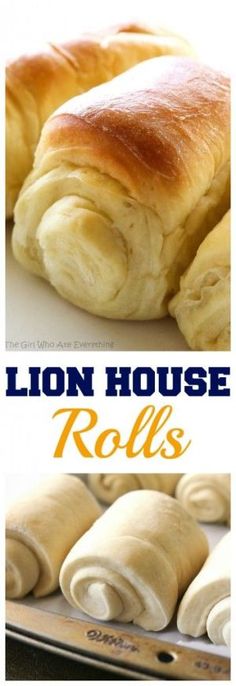 the lion house rolls are ready to be baked in the oven, and then eaten