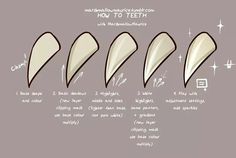 how to draw tooth shapes in adobe and photoshopped with the text below it