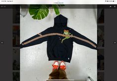 an image of a frog on a hoodie