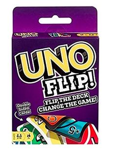 the uno flip game in its packaging