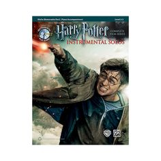 harry potter's instrument solos book with an image of him pointing to the sky