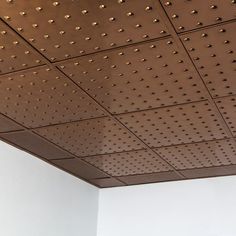 the ceiling is made up of metal rivets