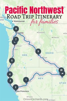 the pacific northwest road trip itinerary for families