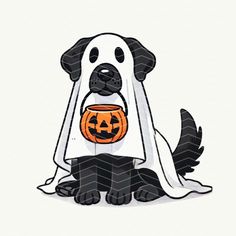 Dog Halloween Painting, Cute Halloween Ghost Drawing, Halloween Dogs Art, Ghost Dog Wallpaper, Halloween Dog Crafts, Halloween Dog Drawing, Halloween Dog Wallpaper, Ghost Dog Drawing, Halloween Drawings Cute