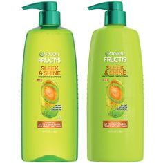 Frizzy, dry hair? Get up to 72-hour frizz control with our Garnier Fructis Sleek & Shine smoothing shampoo and conditioner that smooths hair instantly for visibly sleeker, shinier hair. Provides long-lasting frizz control even in 97% humidity. Our technology is infused with argan oil + plant keratin plant-based amino acids similar to those found in hair, and formulated without parabens, pthalates, or DMDM Hydantoin.Long-Lasting Frizz ControlGarnier Fructis Sleek and Shine Shampoo and Conditi Garnier Fructis Sleek And Shine Shampoo And Conditioner, Bold Hair Color, Garnier Fructis, Frizz Control, Oil Plant, Shampoo Conditioner, Shiny Hair, Wet Hair, Hair Care Shampoo