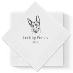 Personalized pet napkins are the perfect element to your next event. Our amazing artists sketch a customized portrait of your pet, you choose the font and the saying, and we do the rest! Custom Napkins are perfect for a bridal shower, engagement Party! Available in Beverage size (4.8" x 4.8"). RUSH OPTION AVAILABLE- PLEASE REACH OUT FIRST Custom Bar Napkins, Custom Pet Wedding Napkins, Dog Napkins PLEASE READ INSTRUCTIONS! Because of the high volume of orders we are currently only offering a bla Pet Cocktail Napkins, Dog Napkins, Bar Napkins, Wedding Cocktail Napkins, Artist Sketches, White Napkins, Wedding Pets, Custom Napkins, Personalized Napkins