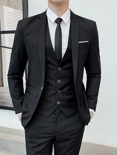 3 Piece Suit Men, Costum Elegant, Evening Suit, Classy Suits, Dress Suits For Men, Prom Suits