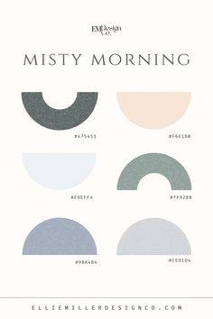 the color scheme for misty morning