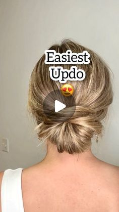 I Had A Dream, Easy Updo Hairstyles, Low Bun Hairstyles, Easy Bun Hairstyles, Easy Hair Updos, Hairdos For Short Hair, Hair Tutorials For Medium Hair, Low Bun, Bun Hairstyles For Long Hair