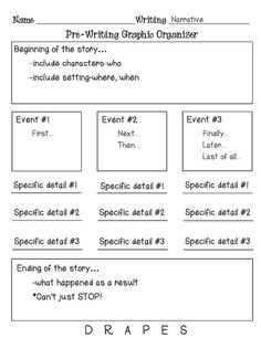 worksheet for writing graphic organizer with words and pictures on the bottom right hand corner