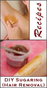 D.I.Y. Sugar recipe for removing hair. Heard its better than shaving, less painful than waxing and cheaper than both." data-componentType="MODAL_PIN Linda Hallberg, Unwanted Hair Removal, Hair Remover, Diy Health