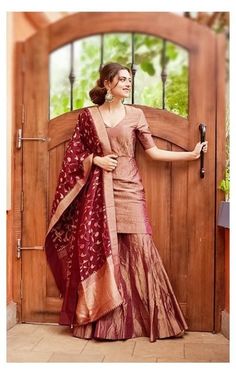 Pallazo Suit, Suit With Banarasi Dupatta, Brocade Sharara, Gharara Designs, Party Wear Suits, Silk Kurti Designs, Silk Kurti, Palazzo Suit