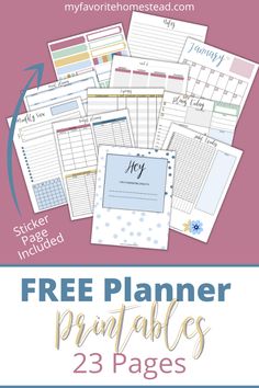 Plan your life like a boss with these planner printables! 23 pages so you can customiize your planner to meet your needs. Includes budget planning, meal planning, daily planner, weekly printables, and monthly planner pages. Enter your name and email to download the planner! Free Planner Printables, Organizational Printables, Plan Your Life, Free Printables Organization, To Do Planner, Printable Planner Pages, Planner Printables Free, Cadeau Photo