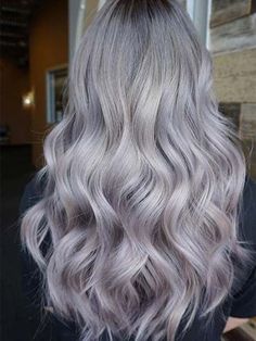 Lilac Silver Hair, Lilac Hair, Hair Color Pastel, Lavender Hair, Super Hair, Hair Color Pink