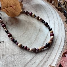 Beaded necklaces with an autumnal vibe! This design consists of natural wooden beads, indifferent hues and sizes. Super lightweight, yet still a statement piece!   Check out my other listings for more colours and styles of autumnal necklaces!  ALL necklaces are approx 45cm (18") in length. If you require a shorter or longer necklace, please message me before purchasing, and I will create a custom order for you! These necklaces have a larger than usual clasp, so very easy to put on by yourself. A Beaded Necklaces, Wooden Beads, Long Necklace, Halloween Shopping, Necklace Etsy, Beaded Necklace, Accessory Gift, Jewelry Necklaces, Shades