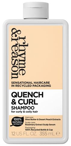 This shampoo is naturally derived and made with a rich, blend of nut butters and oils, essential minerals and ceramides that anchor roots and hydrate, for longer-lasting curl definition and bounce. Rhyme And Reason Shampoo, Curl Definition, Curl Shampoo, Scalp Serum, Long Lasting Curls, Recycled Bottle, Nut Butters, Scalp Care, Coily Hair